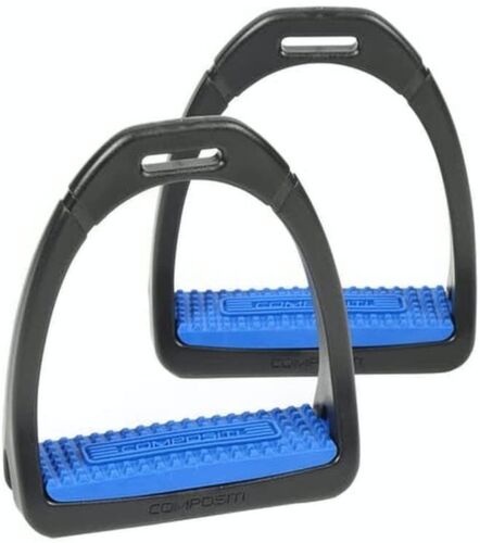 Shires Compositi Premium Profile Horse Equine Stirrups - Hooves and Paws