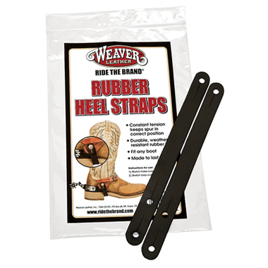 Weaver Leather Heel Straps, W/Rubber, (PAIR) - Hooves and Paws