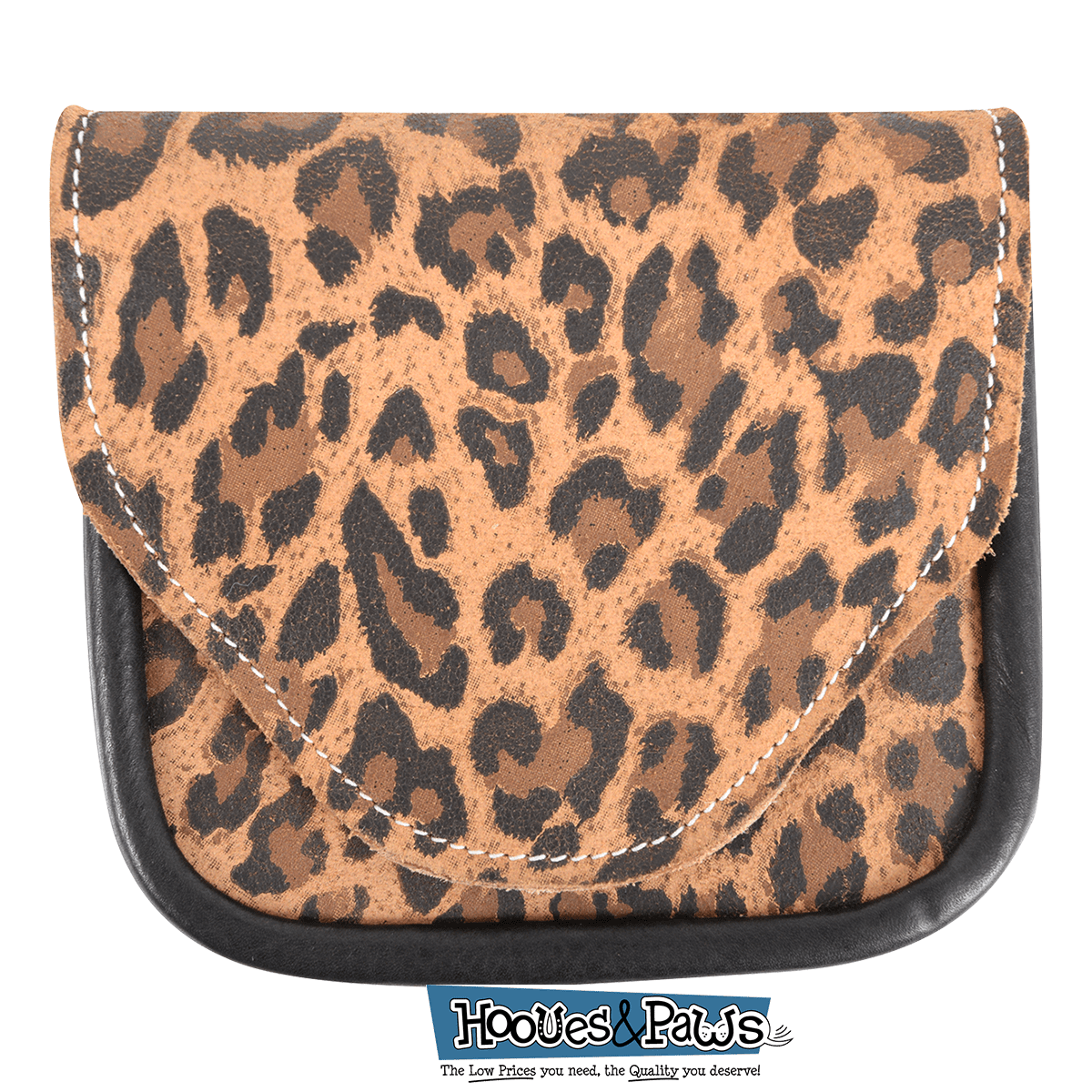Martin Saddlery Equine Saddle Pocket Cheetah Bag Attaches to Horse Saddle - Hooves and Paws