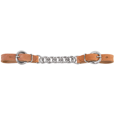 Weaver Leather 4 1/2'' Flat Link Curb, Russet Harness Leather