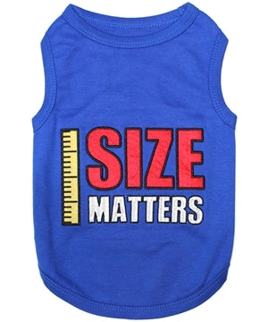 Parisian Pet Size Matters Embroidered Tshirt