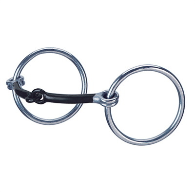 Weaver Leather Bit, Stainless Steel 5'' Sweet Iron Snaffle, 3'' Ring - Hooves and Paws