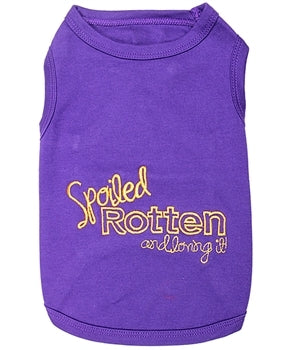 Parisian Pet Spoiled Rotten Embroidered Tshirt