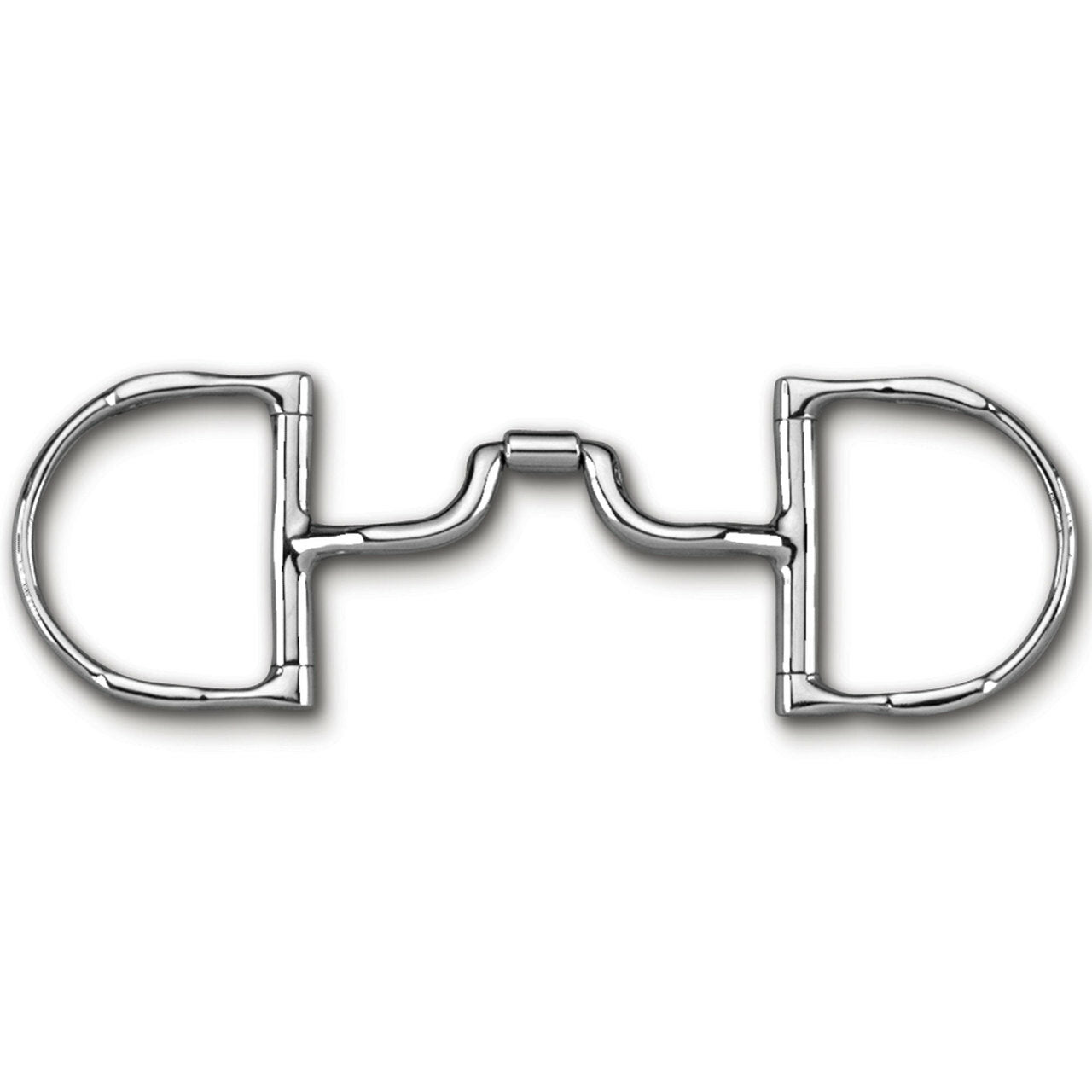 Myler Dee With Hooks With Stainless Steel Low Ported Barrel Narrow Snaffle 5 Inch Mouth Copper Inlay Stainless Steel Wh - 2 Mb 43lp - Hooves and Paws