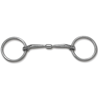 Myler Loose Ring With Stainless Steel Comfort Snaffle 5 Inch Mouth Copper Inlay Mb 01