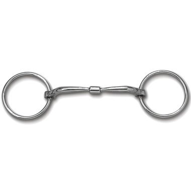 Myler Loose Ring With Stainless Steel Comfort Snaffle 5 1/2 Inch Mouth Copper Inlay Mb 01 - Hooves and Paws