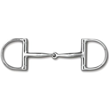 Myler Dee Without Hooks With Stainless Steel Snaffle 4 1/2 Inch Mouth Copper Inlay Stainless Steel Pony Dee Mb 09 - Hooves and Paws