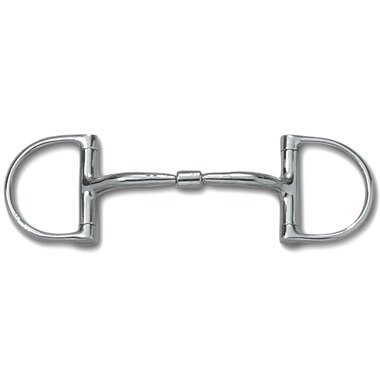 Myler Dee Without Hooks With Stainless Steel Comfort Snaffle 4 1/2 Inch Mouth Copper Inlay Mb 01 - Hooves and Paws