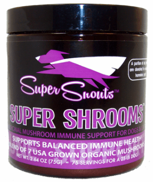 Super Snouts Super Shrooms 75 G Organic Super 7 Medicinal Mushroom Blend - Hooves and Paws