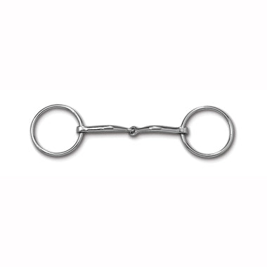 Myler Loose Ring With Sweet Iron Snaffle 5 Inch Mouth Stainless Steel Mb 09