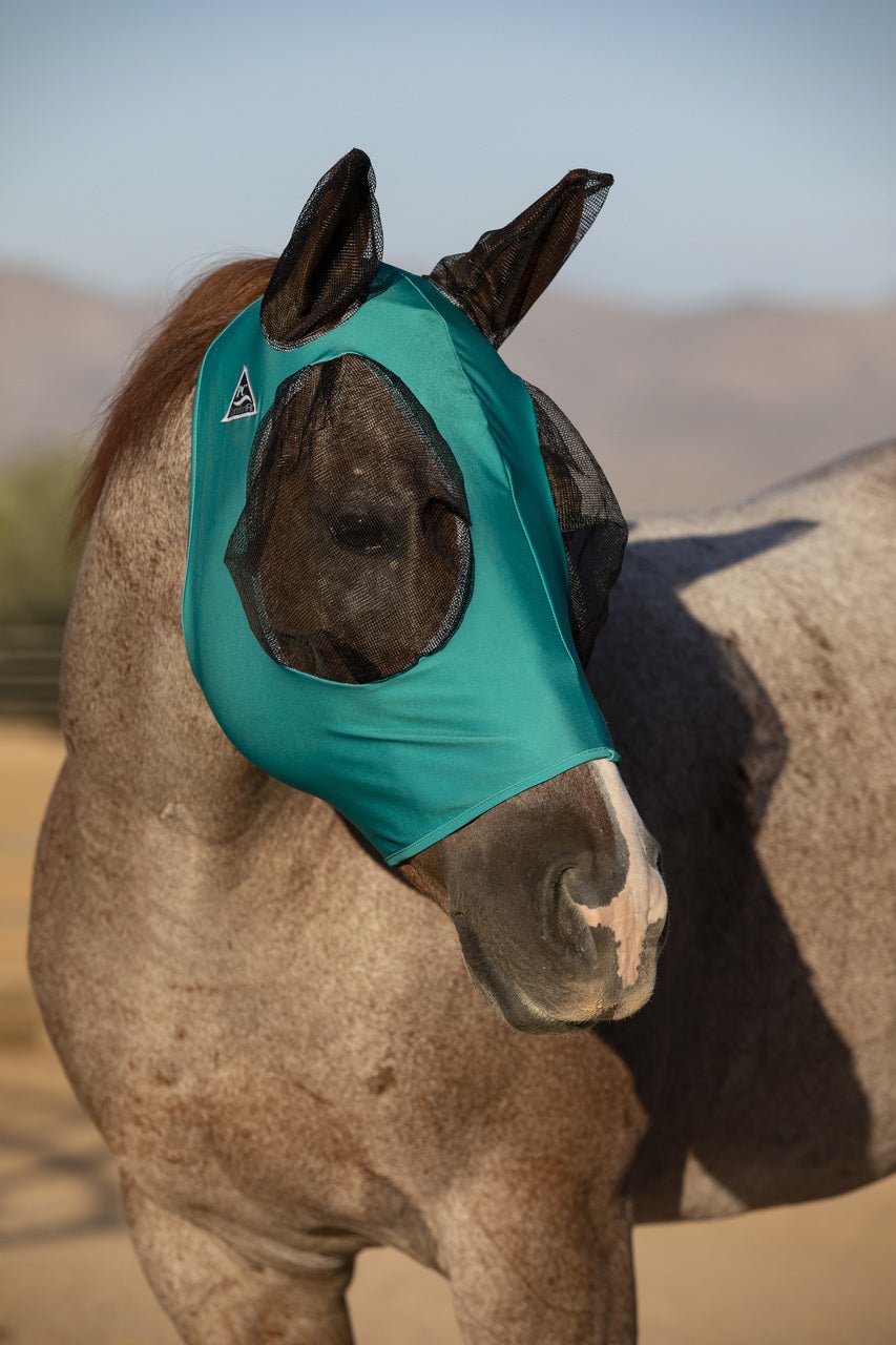 Professional's Choice Comfort Fit Horse Lycra Fly Mask with Ears All Sizes - Hooves and Paws