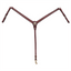 Weaver Leather Texas Star Taperd Brst Col, Chestnut - Hooves and Paws