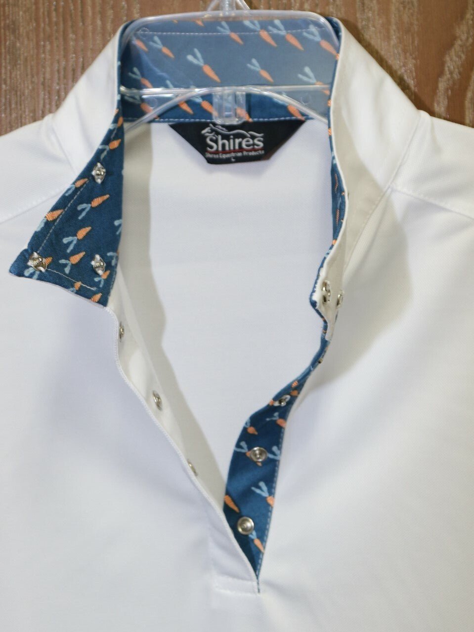 Shires Equestrian Style Show Shirt Long Sleeve Performance Wear Stretch Fabric 87896 - Hooves and Paws