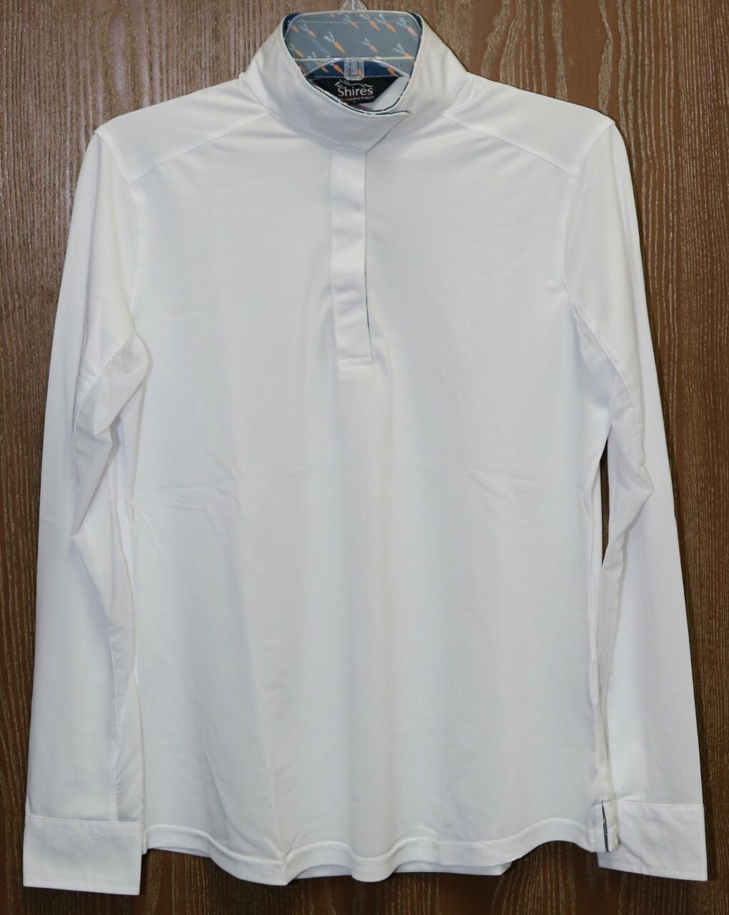 Shires Equestrian Style Show Shirt Long Sleeve Performance Wear Stretch Fabric 87896 - Hooves and Paws