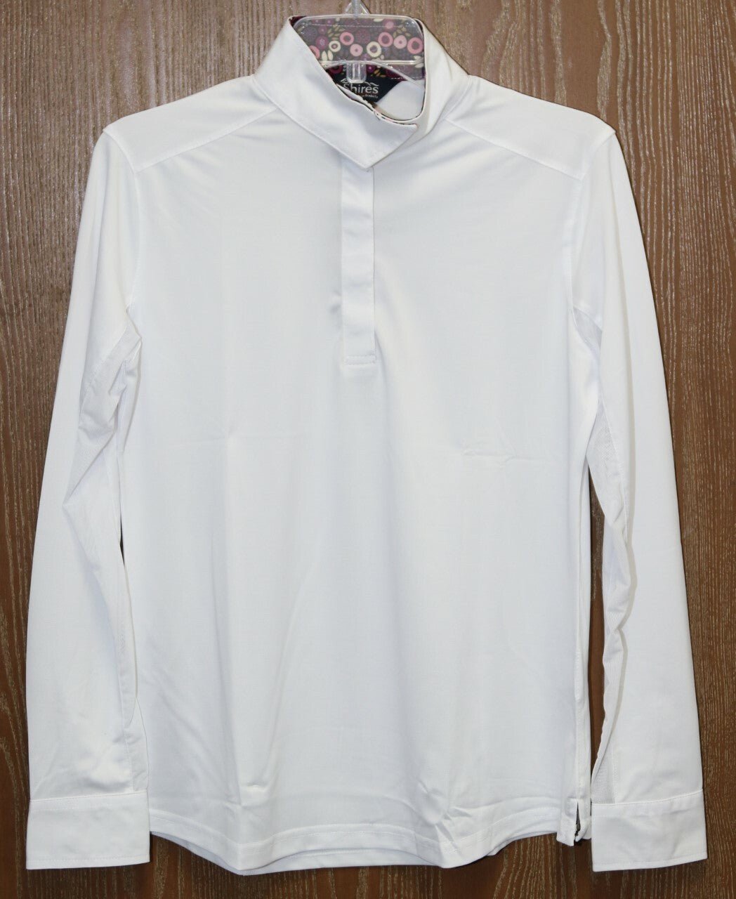 Shires Equestrian Style Show Shirt Long Sleeve Performance Wear Stretch Fabric 87896 - Hooves and Paws