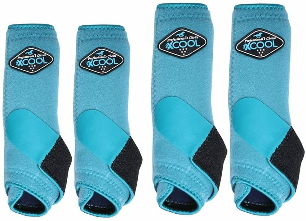 Professional's Choice Sports Medicine 2XCOOL Pattern Horse Equine Boots 4 - Pack - Hooves and Paws