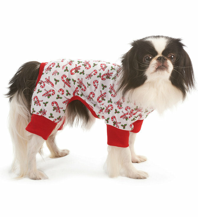 Ethical Dog Pet Christmas Holiday Candy Cane Pajamas